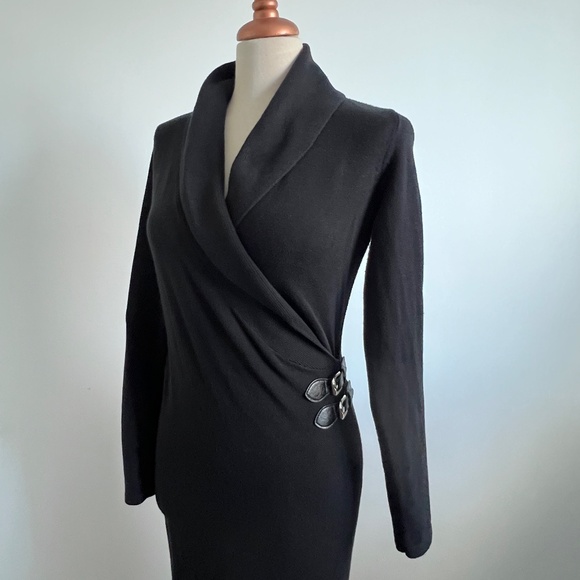 Chaps - Black Bodycon Knit Dress - Picture 3 of 11